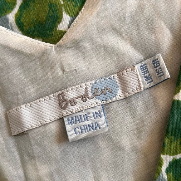 Boden green polka dot V-neck sheath dress, size 6R. - Picture 7 of 7